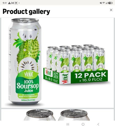 Vinut 100% Soursop Juice