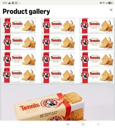 Bakers Tennis Coconut Biscuits